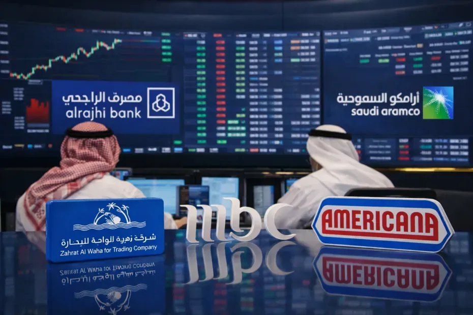 Blue-Chip Stocks Lead Saudi Market Gains, Driven by Americana, MBC, and Zahra Al Waha