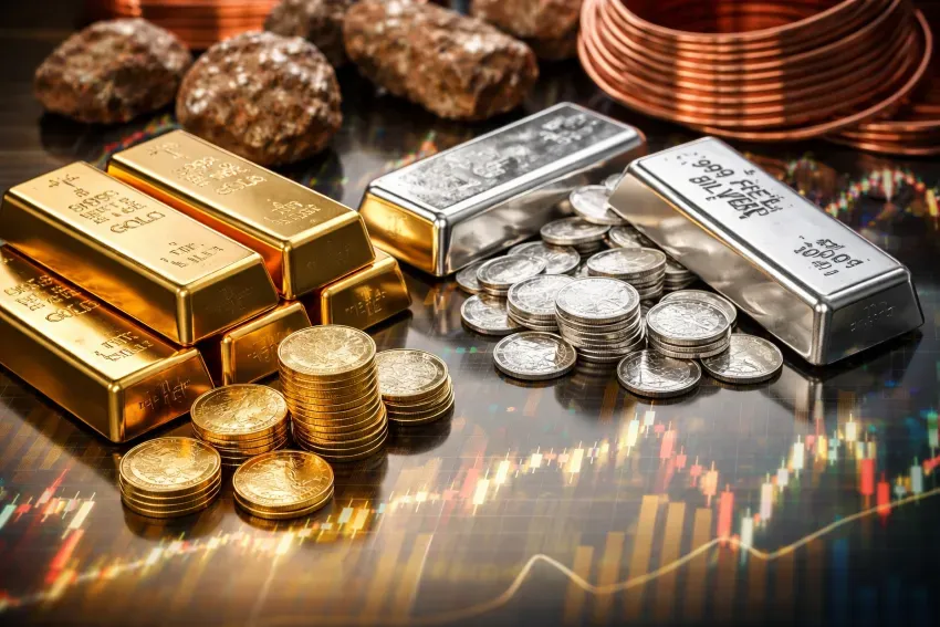 Metals Prices Hold Firm as Gold and Silver Gain on Rate Cut Hopes, While Copper and Platinum Remain Cautious Ahead of US Policy Signals