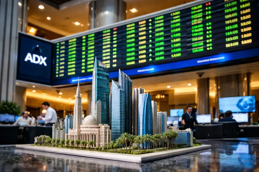 Abu Dhabi stocks hold near 9,913 as market pauses amid oil shock repricing
