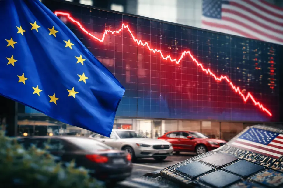 الرسوم الأميركية تعيد الضبابية إلى أوروبا… والمؤشرات تتراجع من قممها القياسية مع ضغط على التكنولوجيا والسيارات
