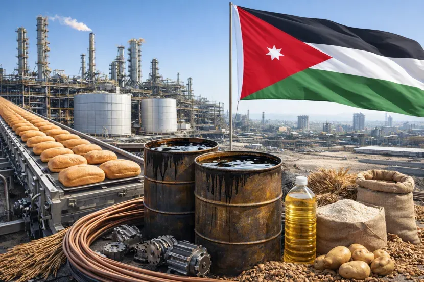 Jordan's Producer Prices Fall 2.9% in January 2026, Deepest Contraction Since September 2023