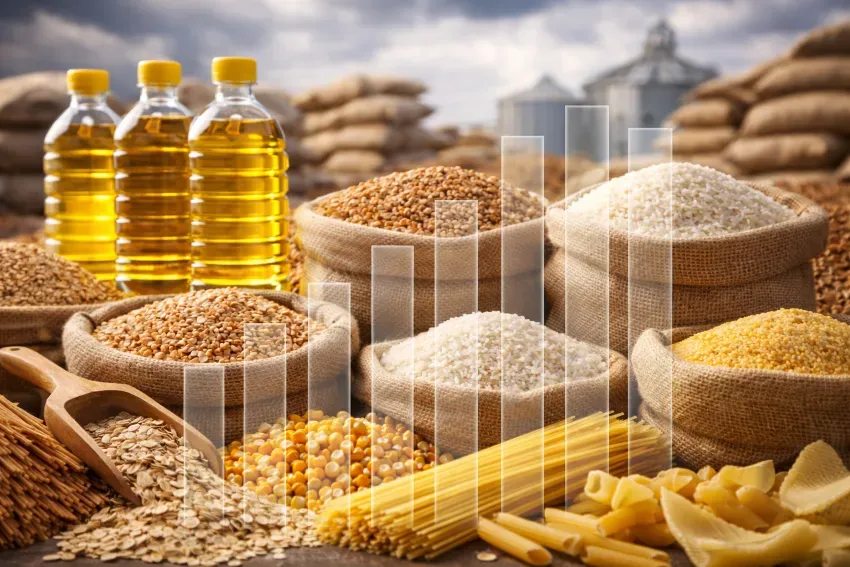 مؤشر FAO للغذاء يبلغ أعلى مستوياته منذ فبراير 2023 - زيوت نباتية قياسية وقمح يرتفع بسبب هرمز