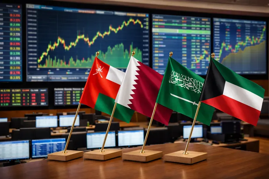 Gulf Markets Mixed: Muscat Rises Sharply, Qatar and Kuwait See Limited Declines