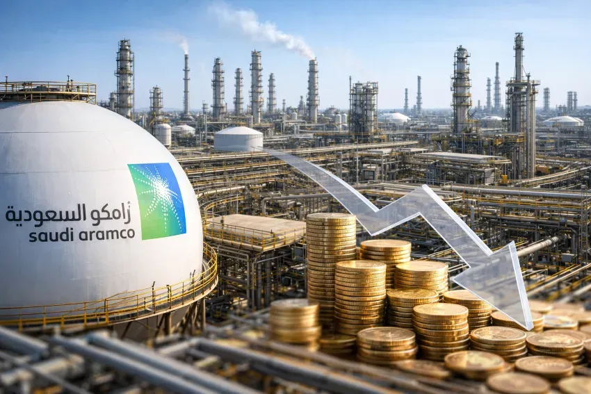 أرباح أرامكو تتراجع 11.6% إلى 348 مليار ريال في 2025