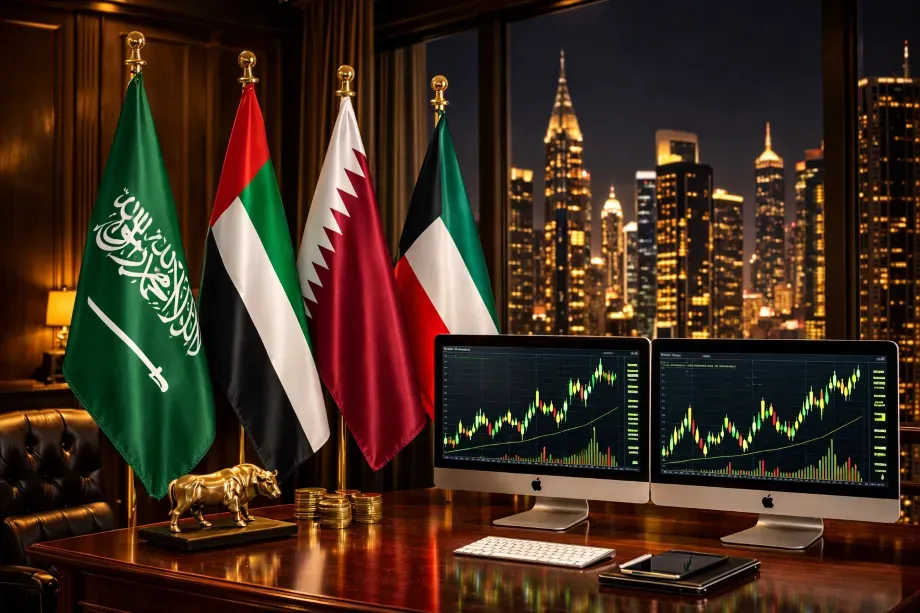 أسواق الخليج ترتفع جماعياً بدعم الأسهم القيادية وسط تحسن شهية المخاطرة وتراجع أسعار الطاقة