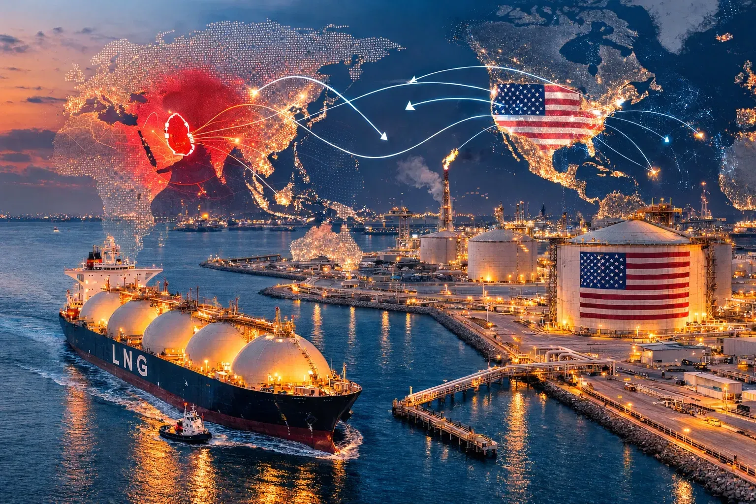 War Disruptions in the Gulf Reshape Global LNG Trade as Buyers Turn to the United States