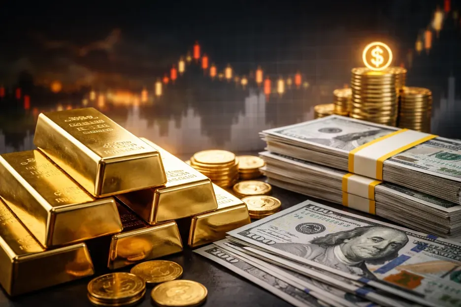 الفيدرالي يضغط على الذهب… الأسعار تتراجع دون 4,850 دولار للأونصة