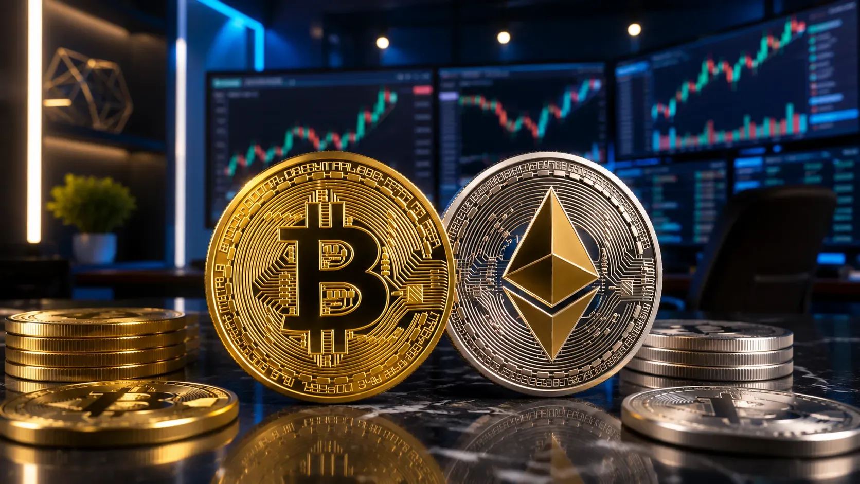 Ether Surges 5.4% and Bitcoin Climbs 3.6% as Softer US Inflation Drives Crypto Rally