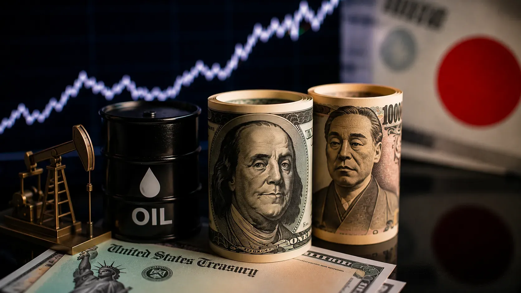 Dollar Holds 40-Year High Against Japanese Yen as Oil Prices and US Treasury Yields Climb