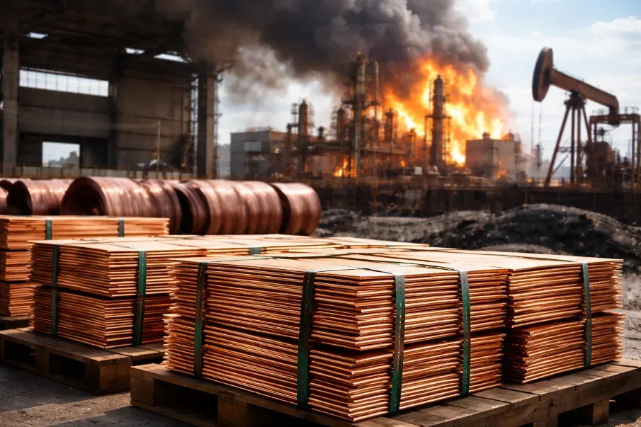 Copper Struggles Below $5.5 as Middle East Conflict Fuels Inflation and Rate Reversal Fears
