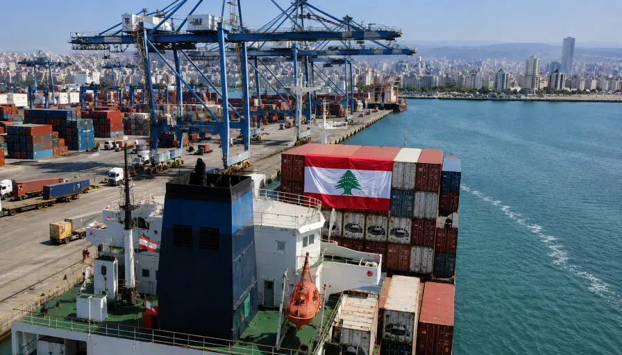 أول حاوية شحن لبنانية تبحر نحو جدة بعد رفع الحظر السعودي