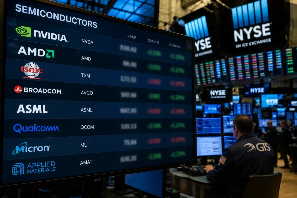 Chip Stocks Drag Wall Street Lower as Doubts Grow Over AI Spending Returns