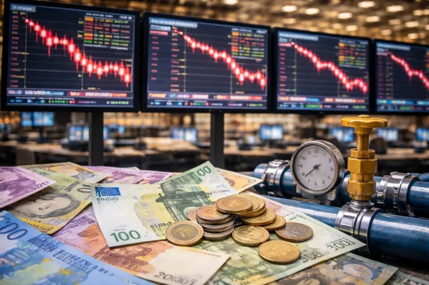 European Stocks Sink on Stagflation Fears as Spain CPI Hits Two-Year High