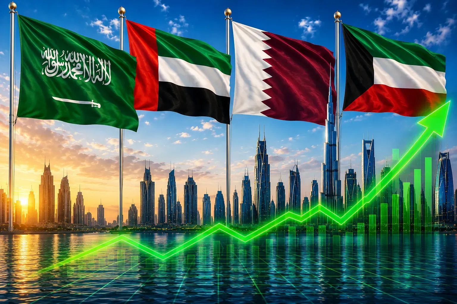 الأسهم الخليجية ترتفع بقيادة الكويت ودبي والسعودية مع تحسن شهية المستثمرين