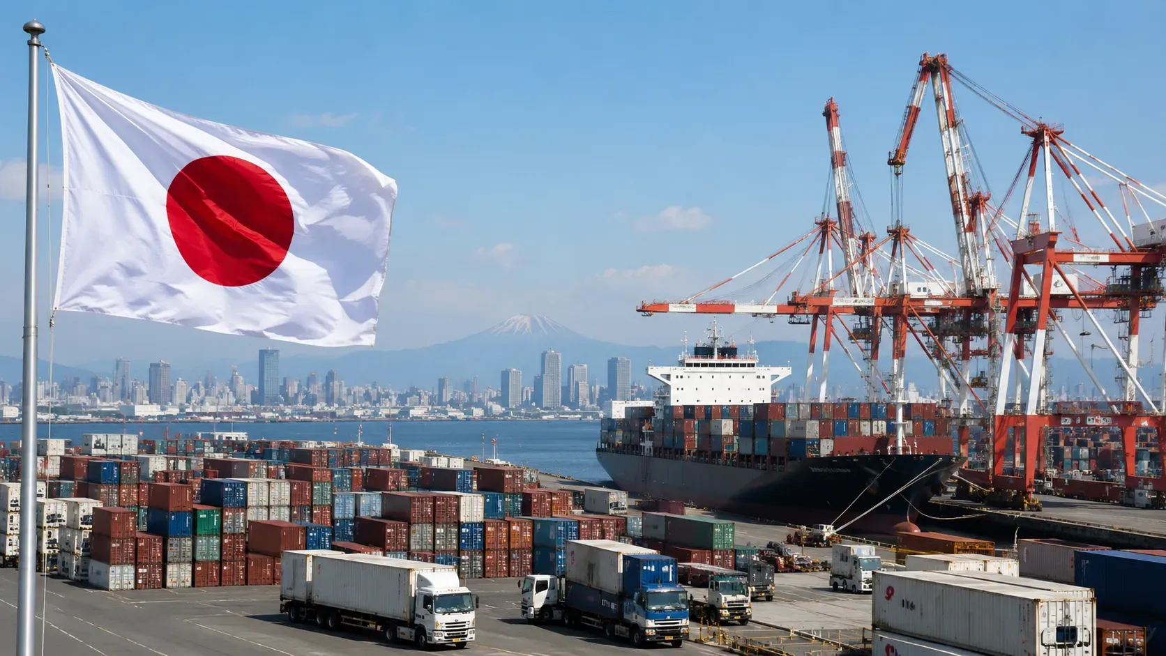 Japan's Trade Deficit Widens Sharply as Imports Hit Record High