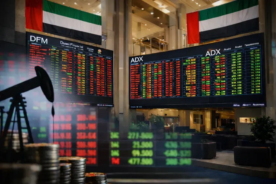 سوق دبي يتراجع وسوق أبوظبي يتماسك وسط ضغوط الطاقة العالمية وتباين السيولة