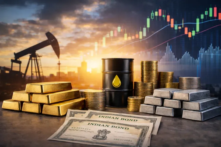 تباين النفط وارتفاع العوائد يضغطان على الذهب والفضة مع تعطل واردات الهند