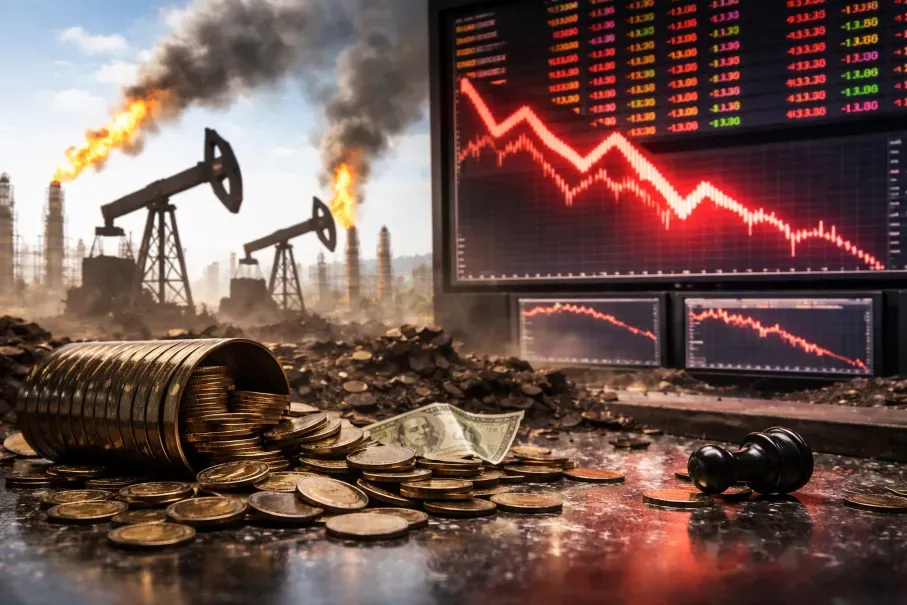 Sensex falls to 74,207 as Middle East oil shock and Fed policy stance trigger broad equity selloff in India