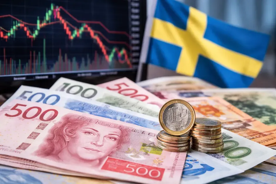 Sweden inflation drops to 1.1% as krona weakens and rate hike expectations fade