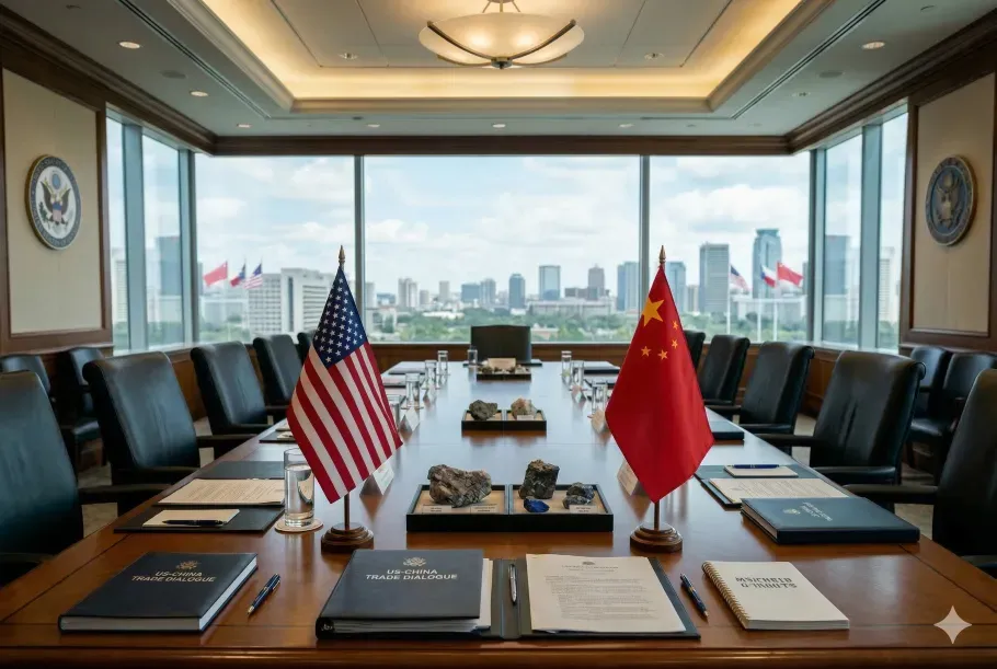 US-China Trade Talks Conclude with Tariffs and Metals at Center, Trump-Xi Summit Ahead