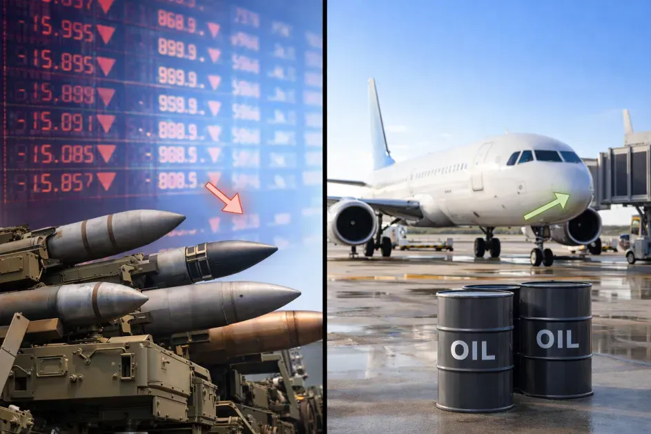 US Defense Stocks Shed $8 Billion in One Session as Airline Shares Stage Powerful Rebound